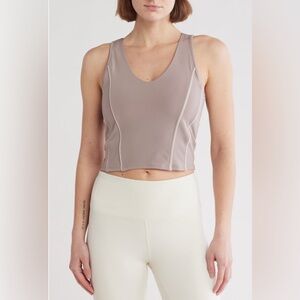 NEW…Yogalicious Lux Race Piped Crop Tank
